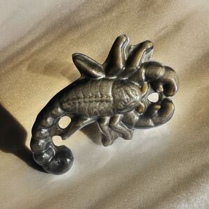 Gold Sheen Obsidian Scorpion Carving‎